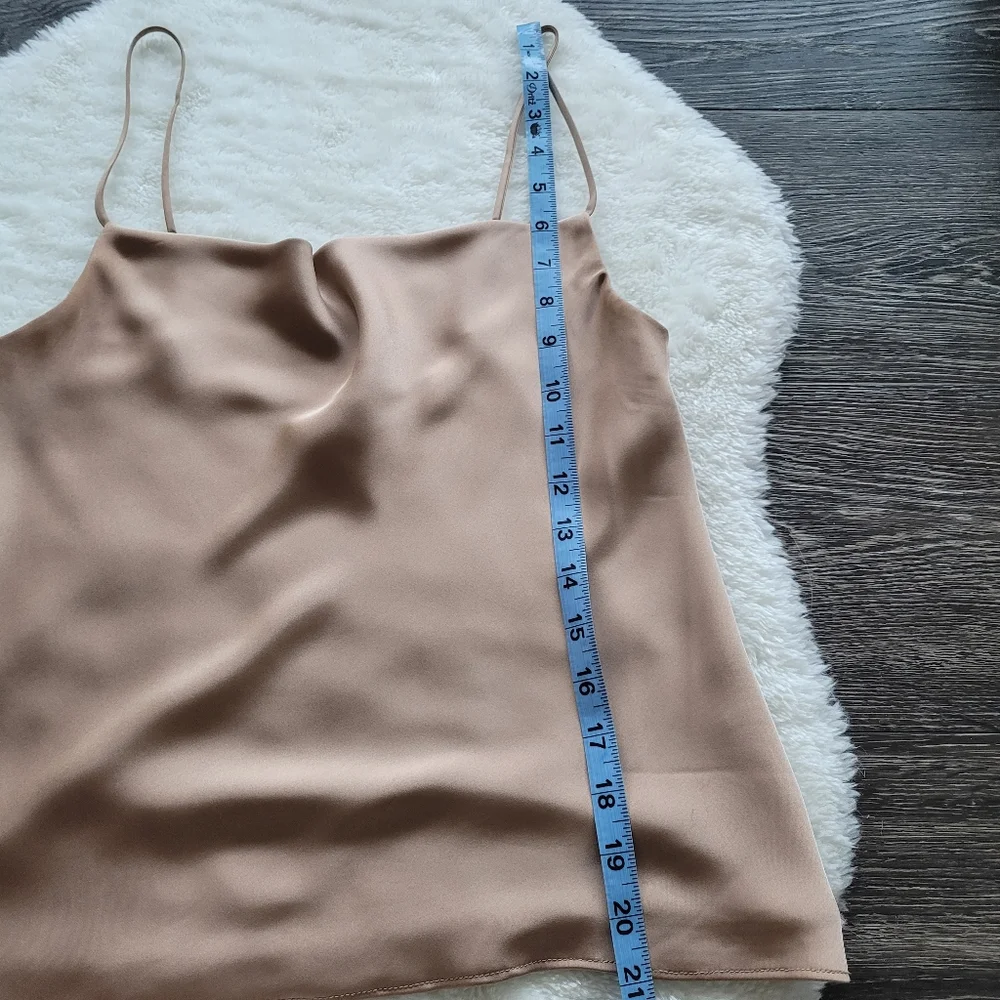 Aritzia Babaton Cowl Neck Camisole in Gold Camel Sz XS - Picture 10 of 10